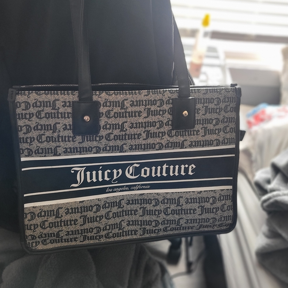 Black and gray Juicy Couture Purse